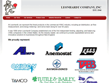 Tablet Screenshot of leonhardtco.com